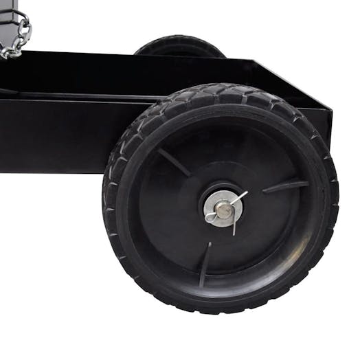 NNEVL Welding Cart Black Trolley with 3 Shelves Workshop Organiser