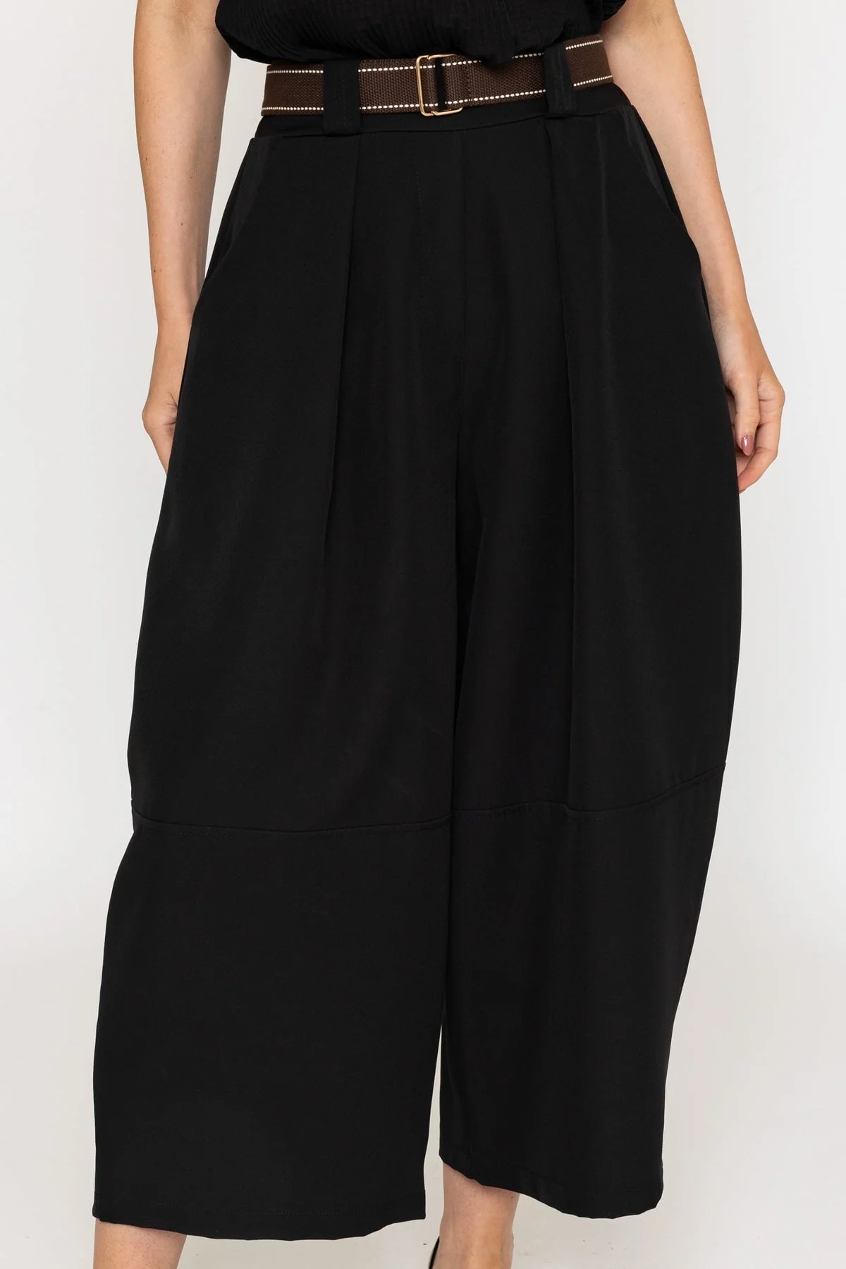 Black Slouch Balloon Trousers
