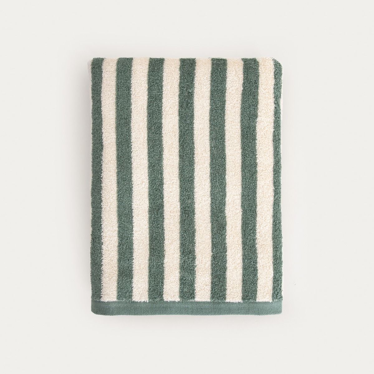 Ręcznik LISTRA w pistacjowe paski 70x130 cm