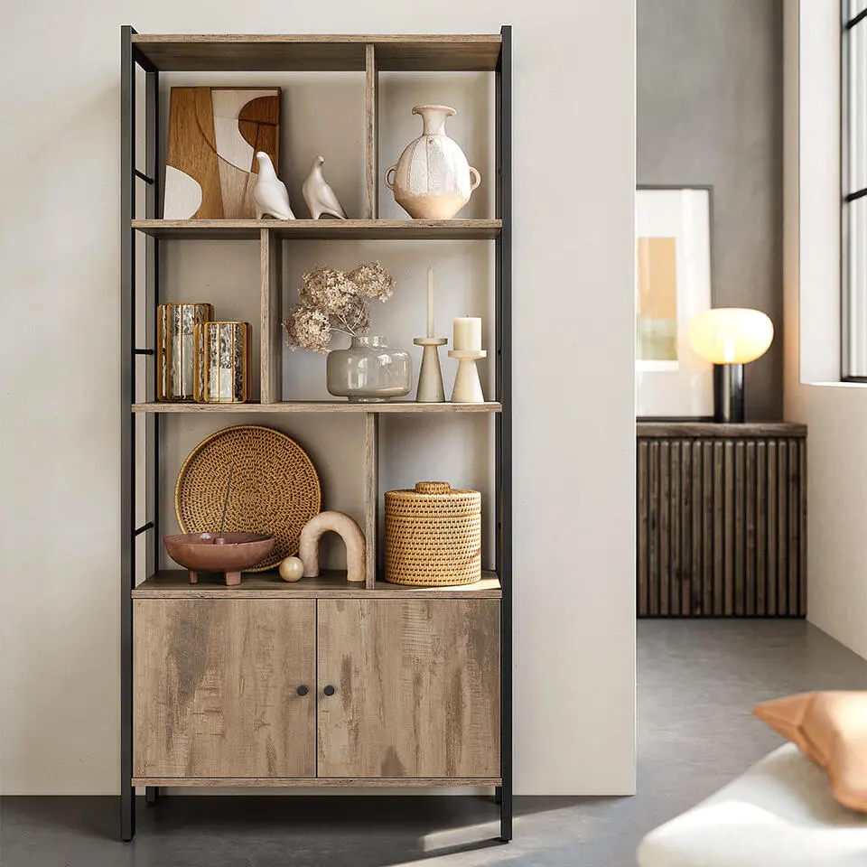 CALICOSY - Boekenkast - 154,5x74x30 cm