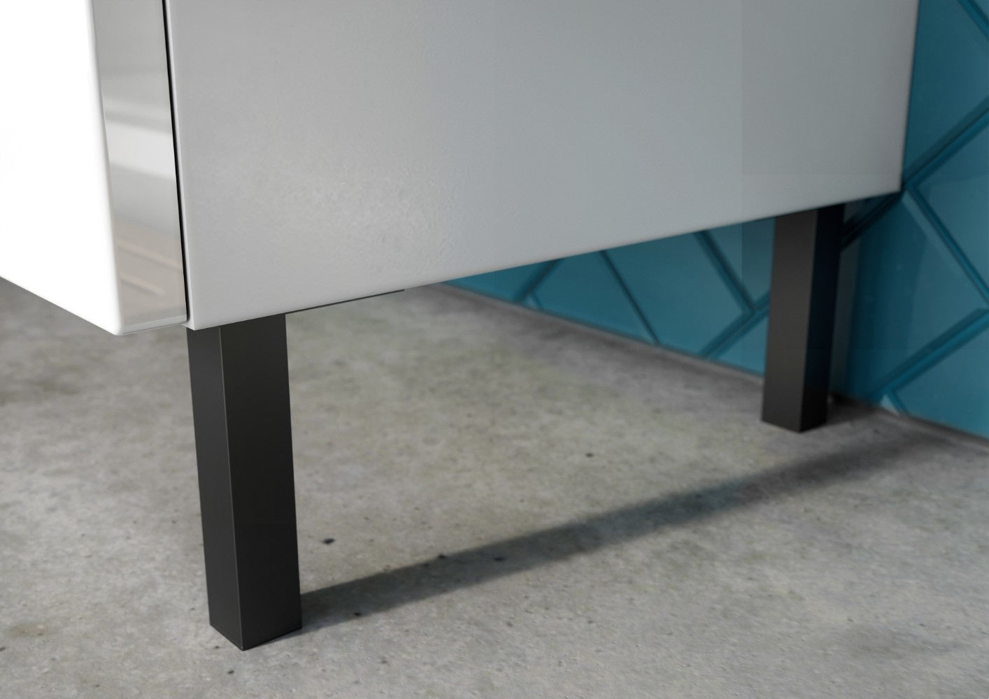 Germania Salinas Wastafelonderkast Hoogglans Wit 80 cm