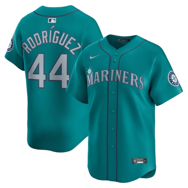 Men's Seattle Mariners Julio Rodríguez Nike Alternate Limited Player Jersey - Teal/White