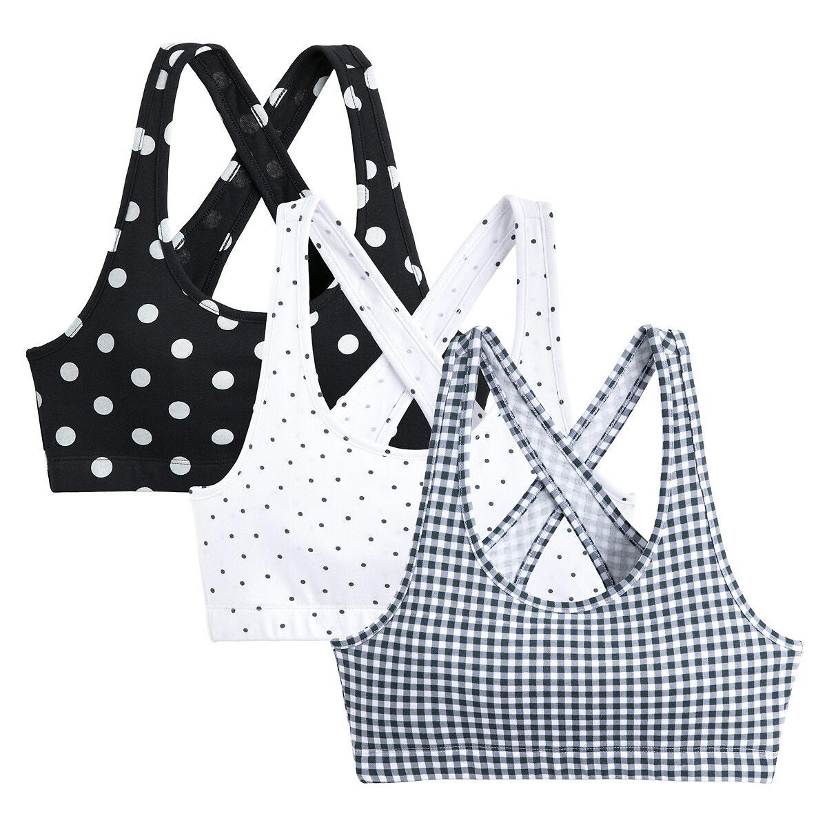 Lot de 3 brassières imprimées