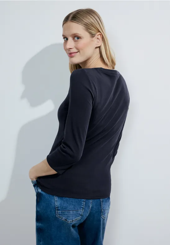 Basic Shirt mit Rundhals