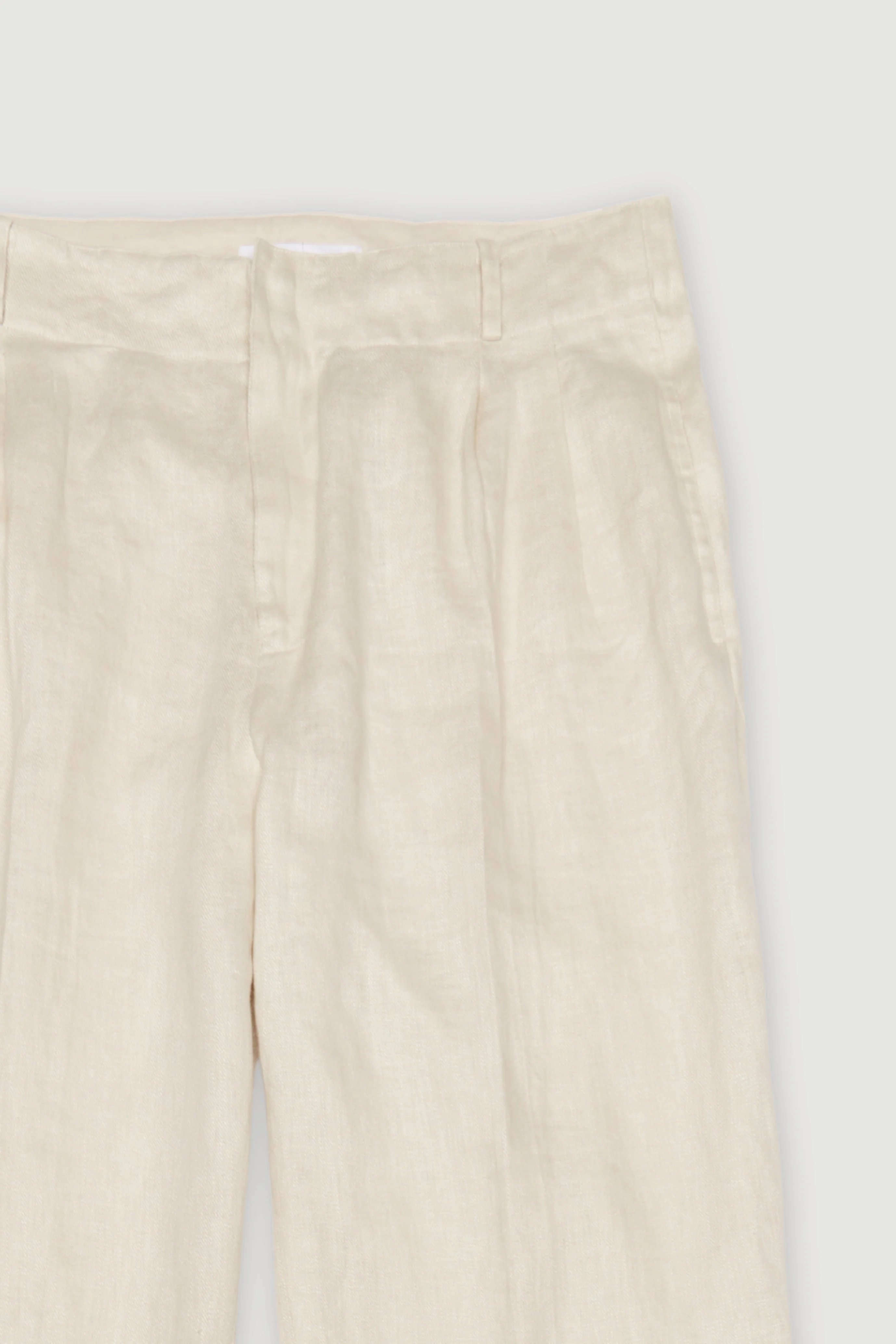 Re-Worn Womens Linen Textured Pant