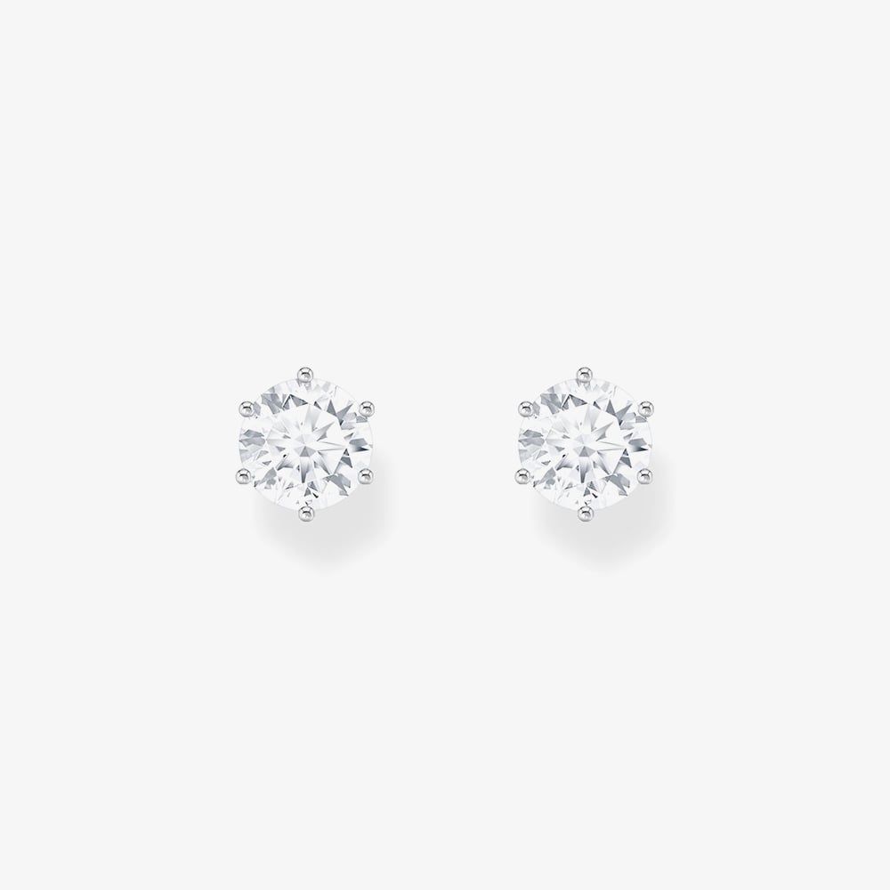 THOMAS SABO Sterling Silver Zirconia Stud Earrings H2301-051-14
