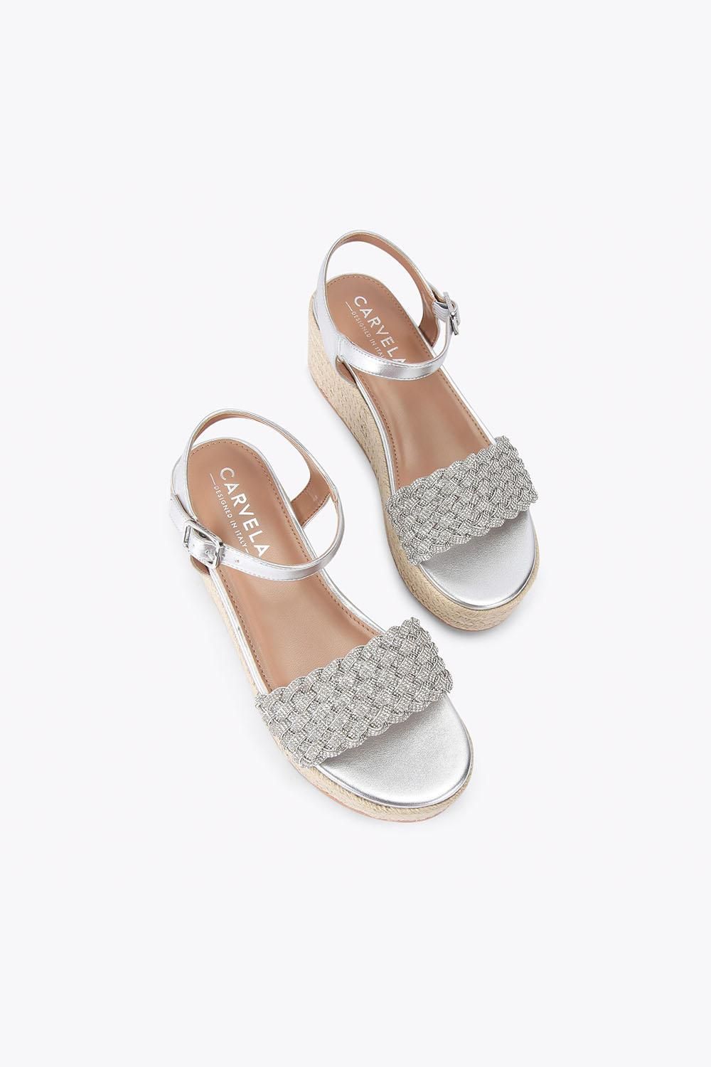 Carvela Treccia Flatform' Fabric Sandals