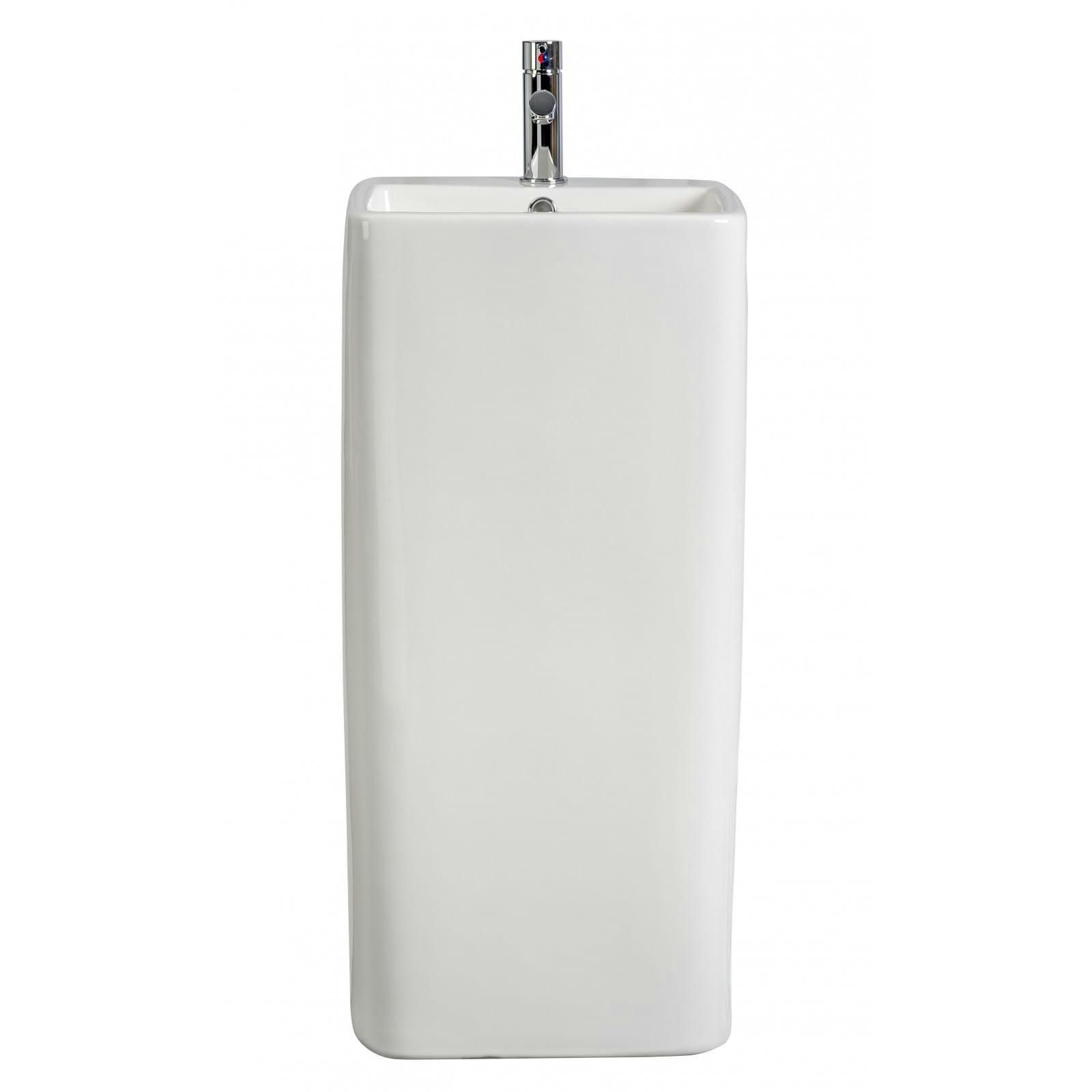 ELITE - Lavabo colonne en céramique blanche 40 x 85 x 40 cm