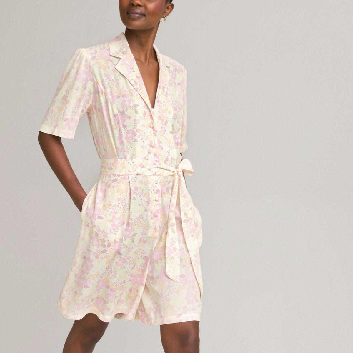 Combishort imprimé floral