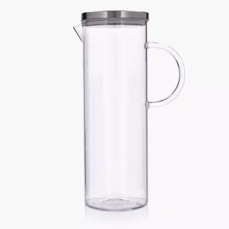Dzbanek do wody i napojów z pokrywką DUKA NOVA 1500 ml transparentny szkło