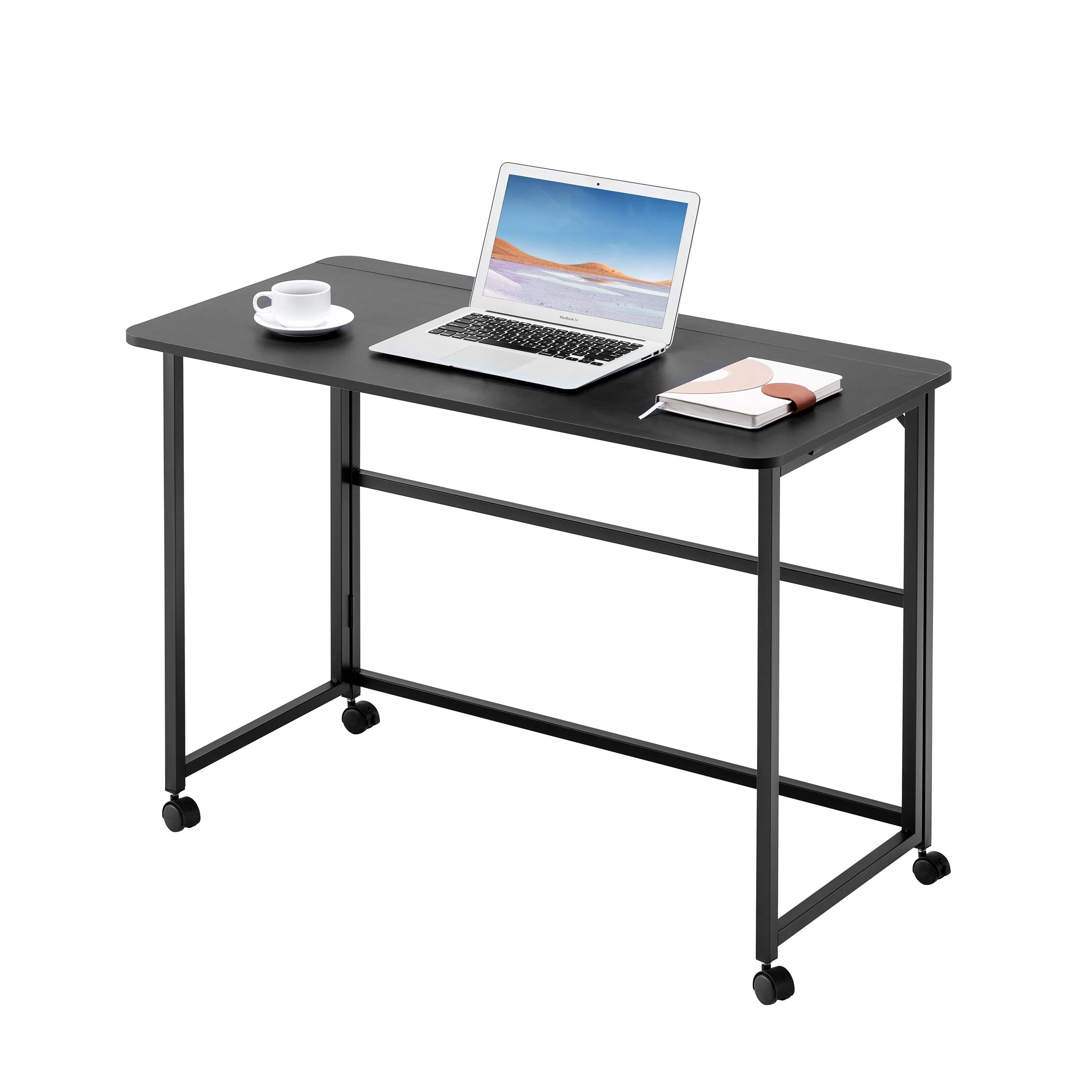 39.37 Inches Writing Computer Desk in Study, Home Office Foldable Office Desk