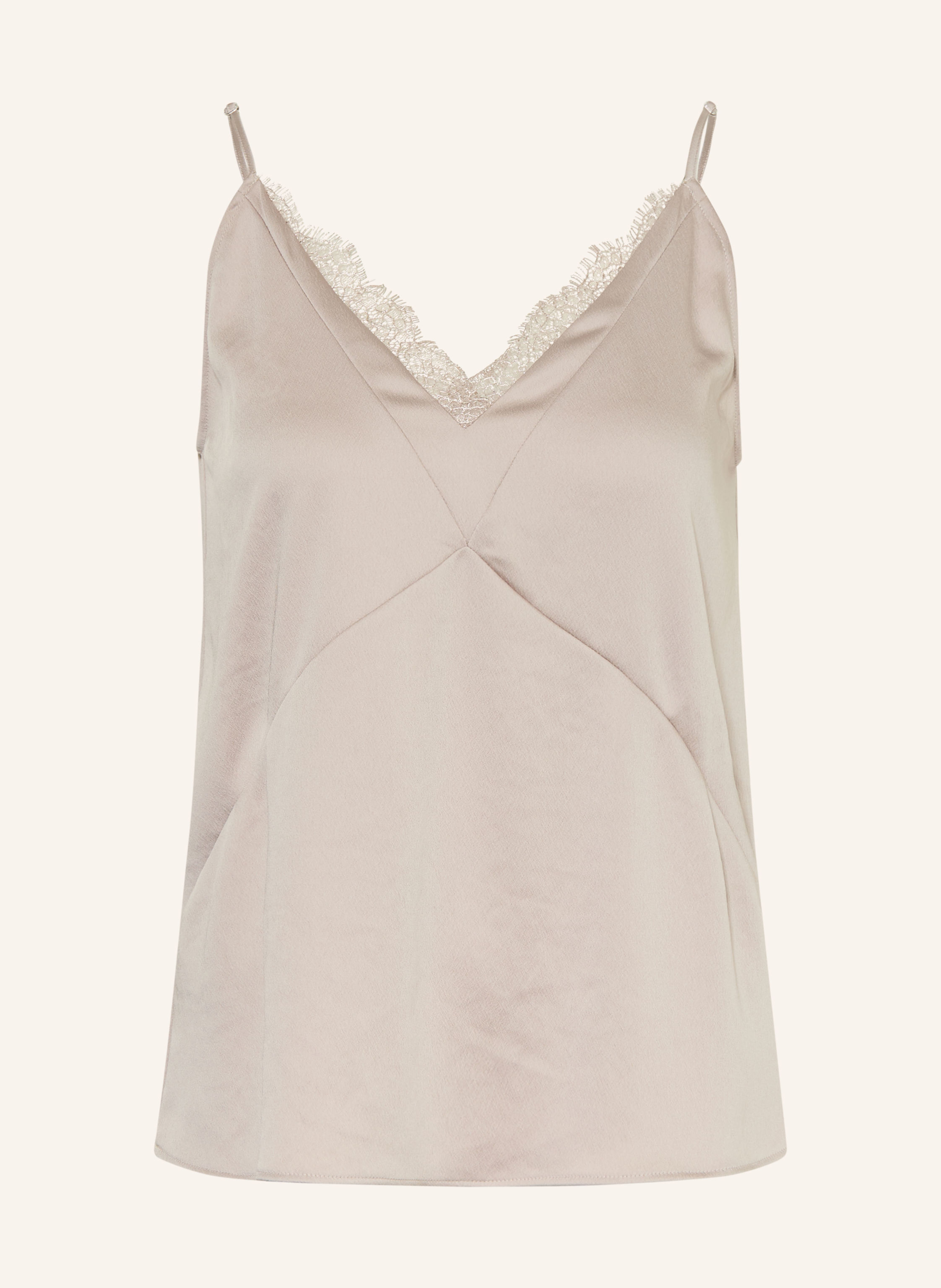 LUISA CERANO Blusentop aus Satin mit Spitze