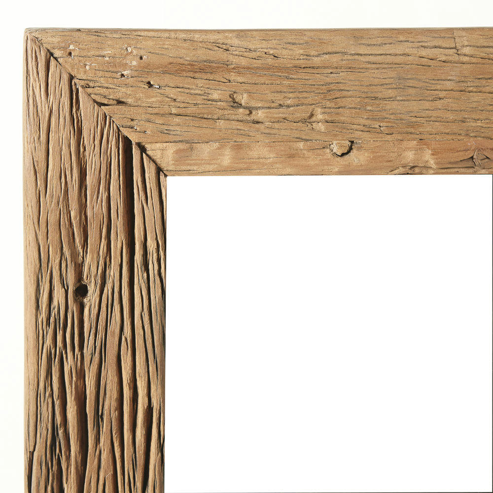 NAMIBIE - Miroir rectangulaire en bois recyclé 90x120