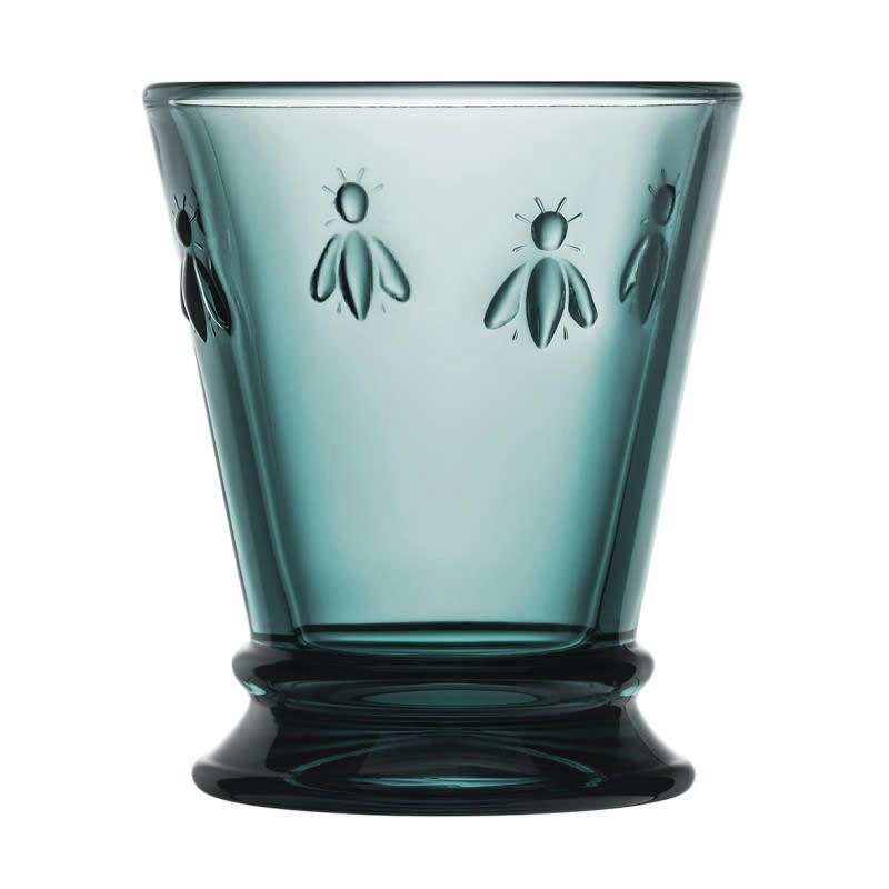 SET DE 6 VERRES À EAU,  ABEILLE - Verre à eau  en verre bleu nuit - lot de 6