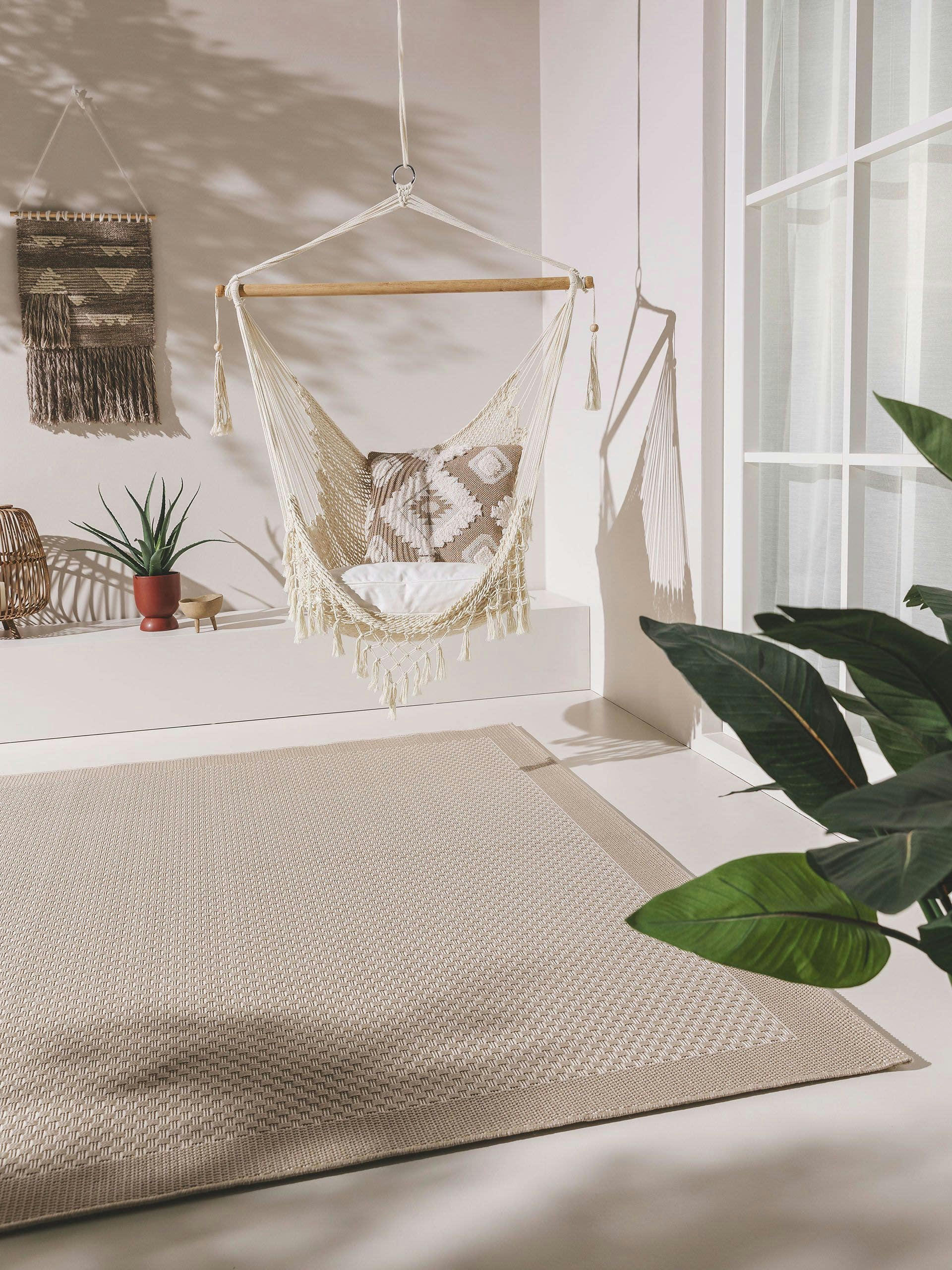NAOTO - Tapis d'extérieur & intérieur blanc 140x200