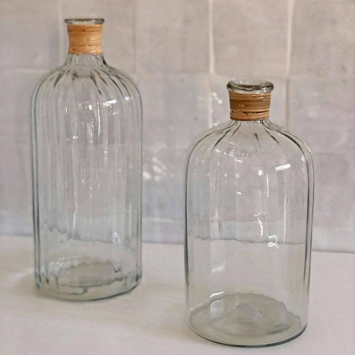 - Bonbonne en verre col cerclé jonc