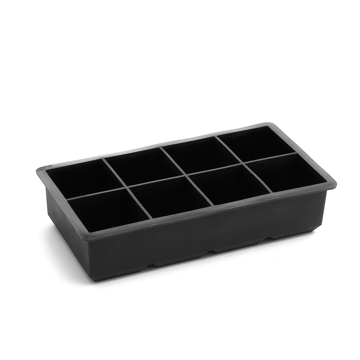 Foremka ALCOLE na kostki lodu kwadratowe czarna 22x11 cm