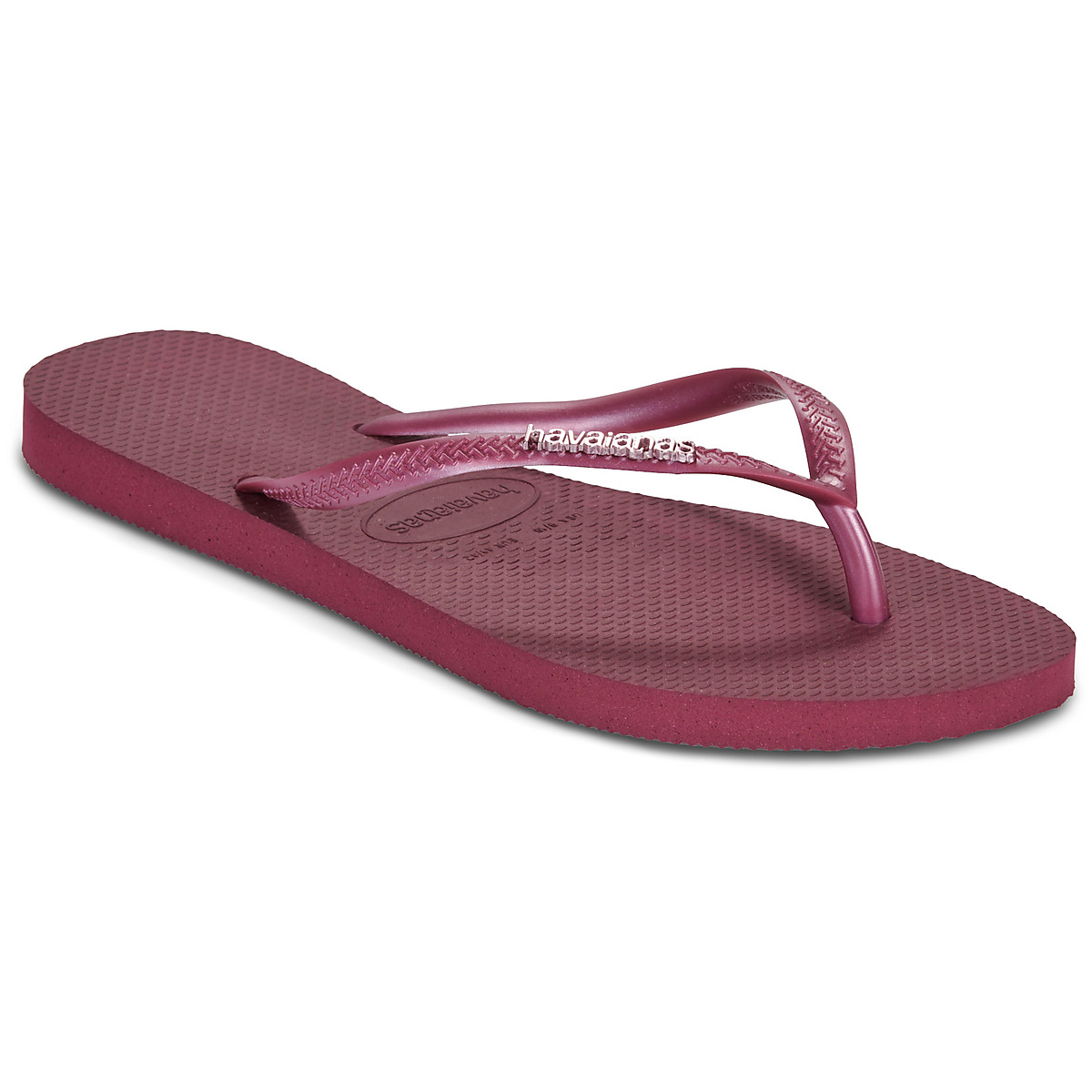 Havaianas - SLIM LOGO METALLIC - Bordeaux