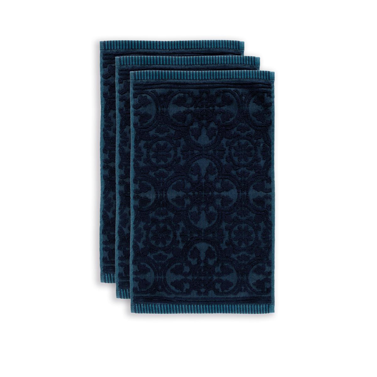 Pip Studio gastendoek Tile de Pip - 30x50 cm - donker blauw