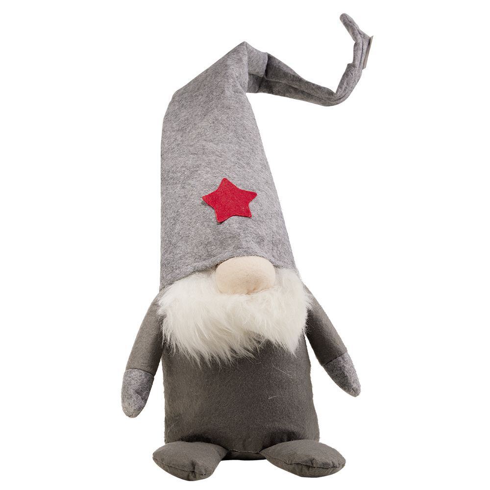 Gnome à poser gris Ø10xH75cm