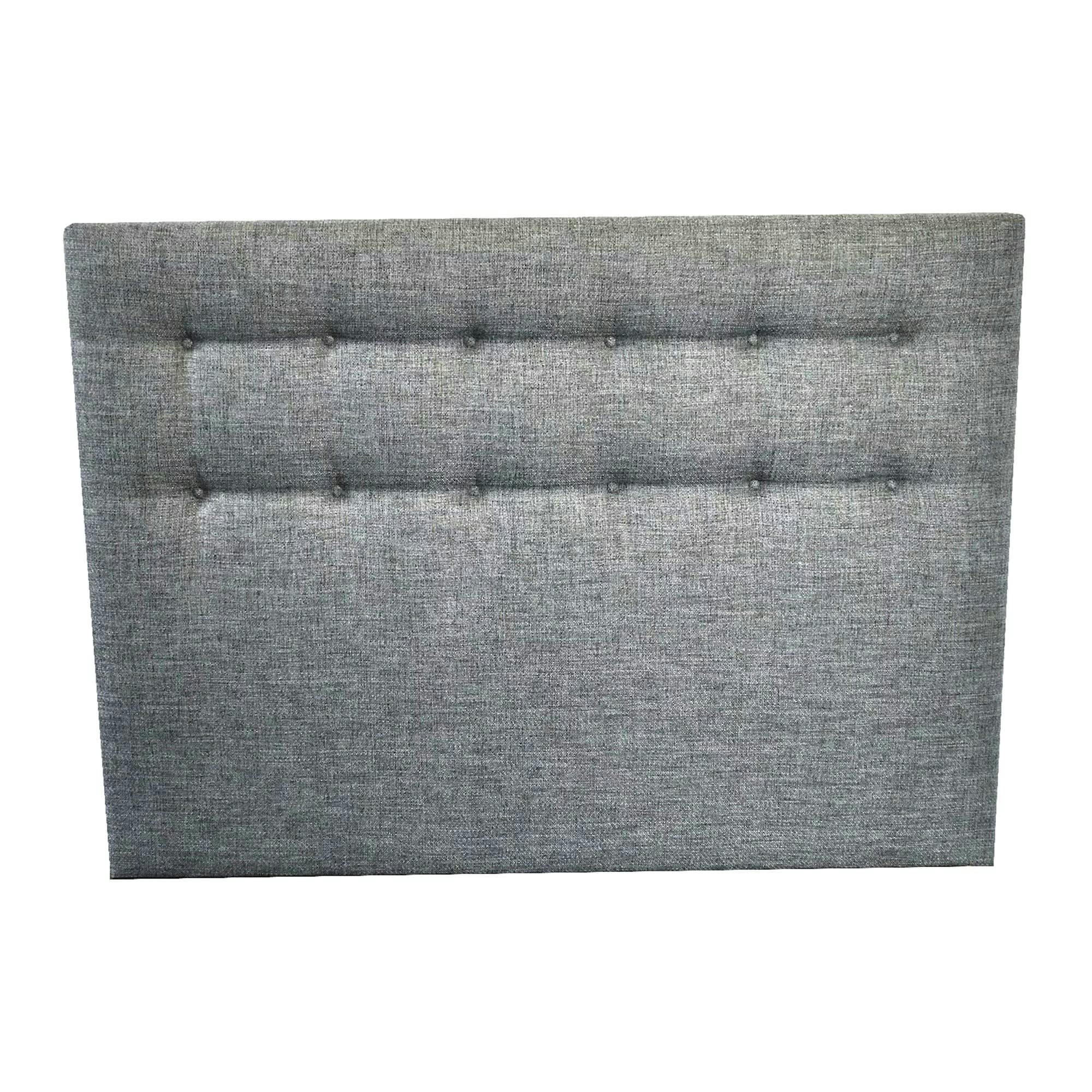 - Tete de lit capitonnée - Gris souris, - 140 x 115 cm