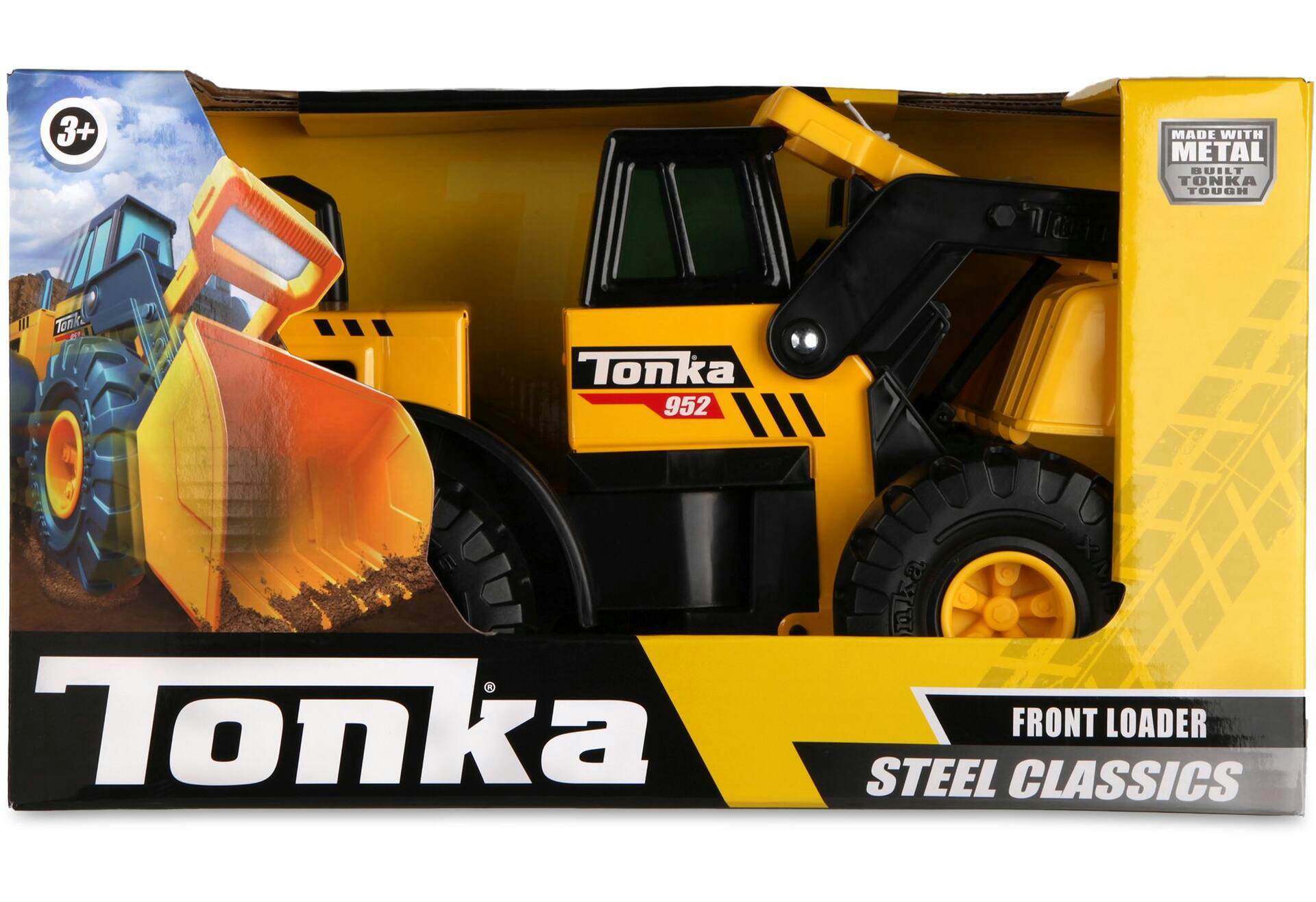Tonka Steel Classics Front End Loader Toy Construction Vehicle For Kids, Ages 3+