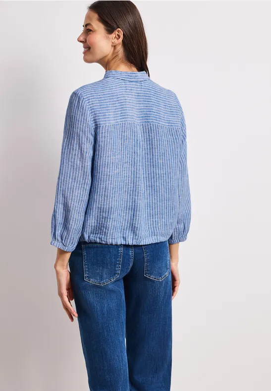 3/4-Arm Hemdbluse aus Leinen