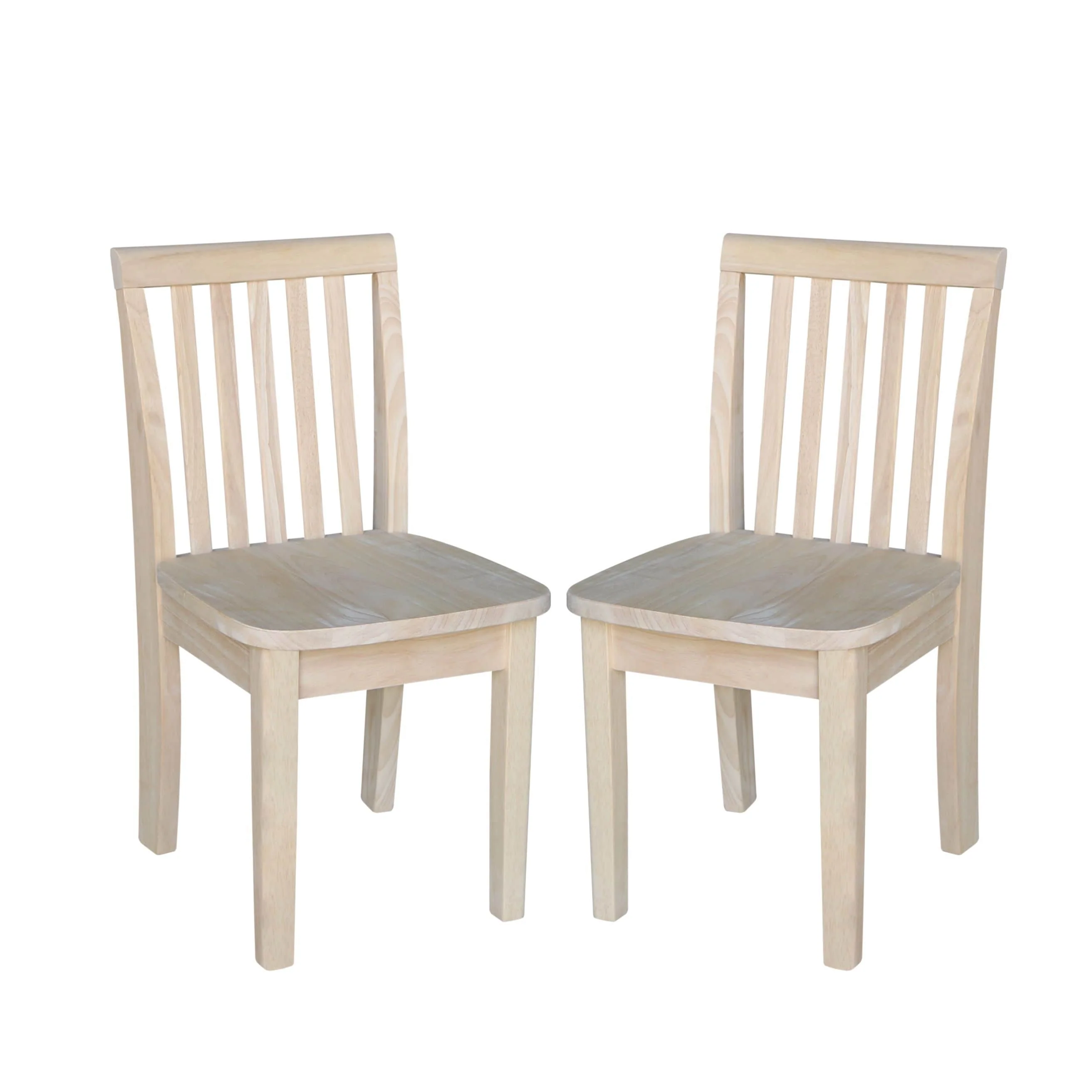 International Concepts Solid Wood Mission Juvenile Chairs - Set of 2