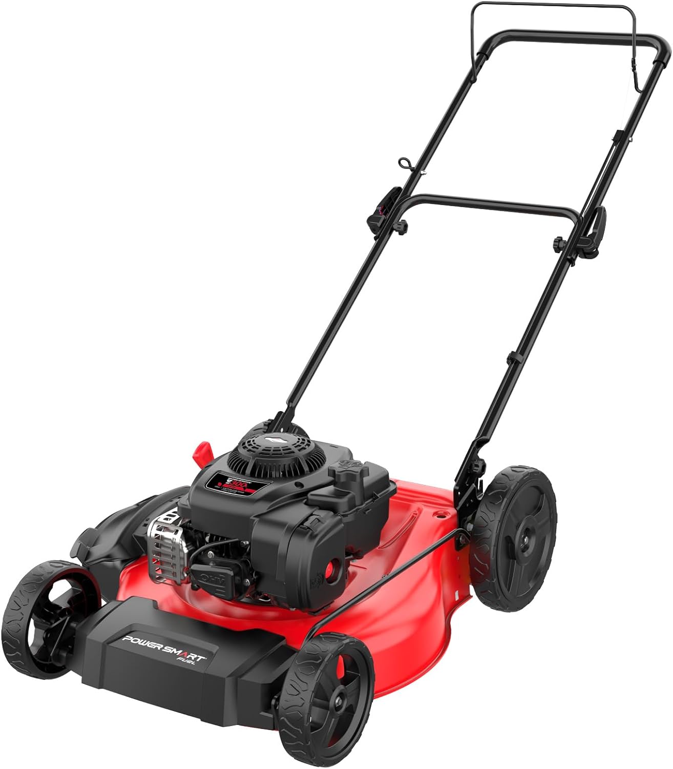 PowerSmart 21 in. Gas Lawn Mower with 125cc Briggs and Stratton E300 Engine  2-in-1 Push Mower with Mulching & Side-Discharge