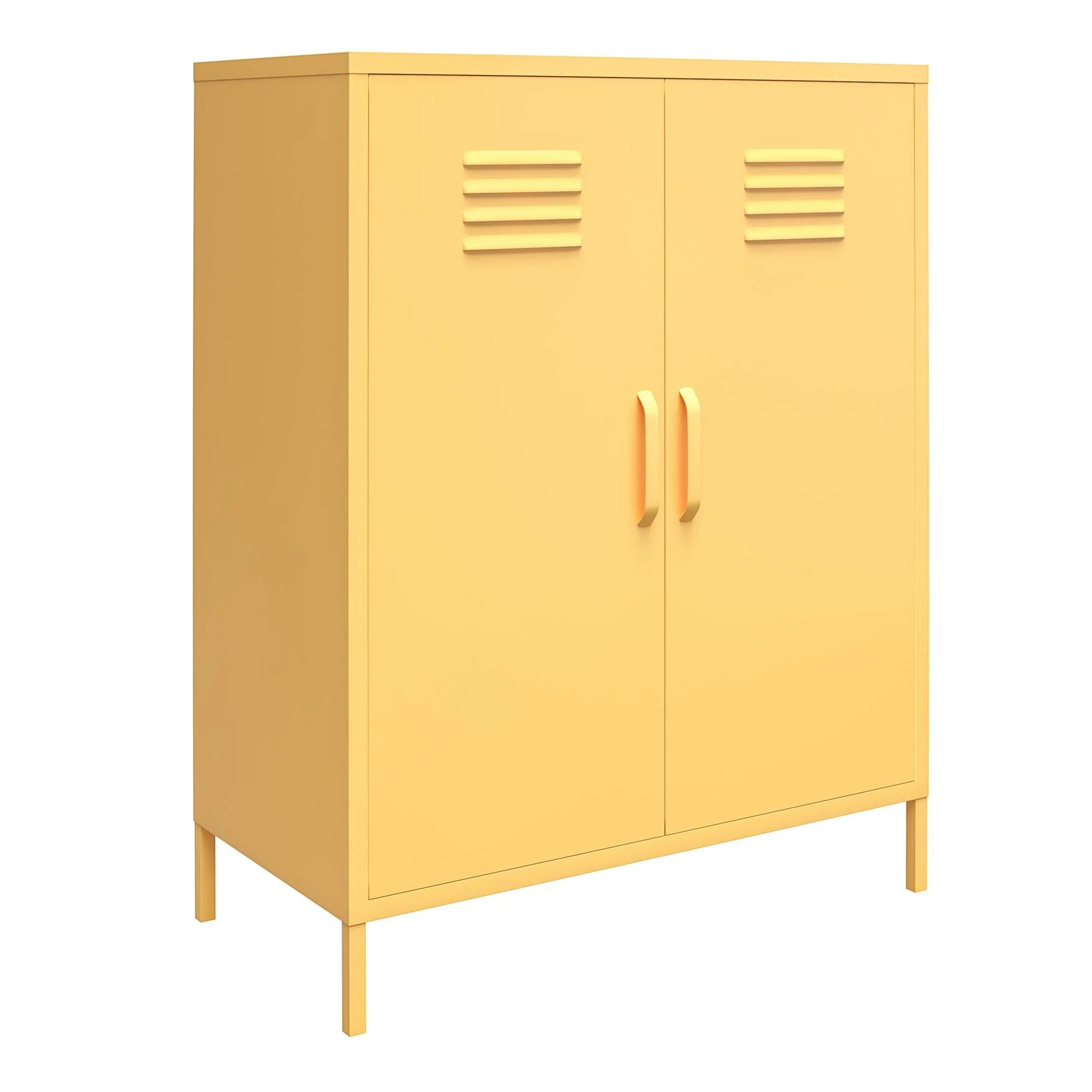 The Novogratz Cache 2 Door Metal Locker Accent Cabinet