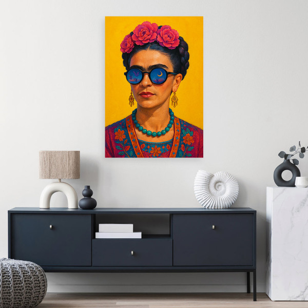 Obraz nowoczesny, Frida Kahlo Portret Kobiety Pop Art 20x30