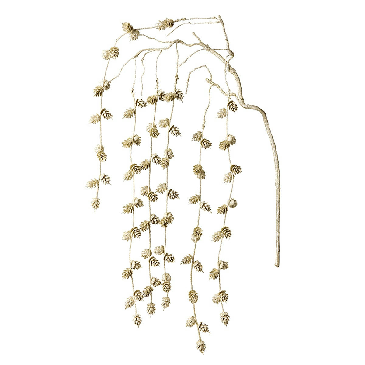 NOËL - Branche de pin pailletée eva h104