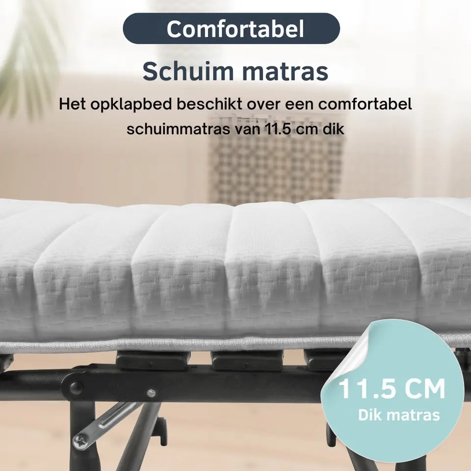 Troonz Vouwbed Morena Royal - Opklapbed - Logeerbed - 90 x 200 cm