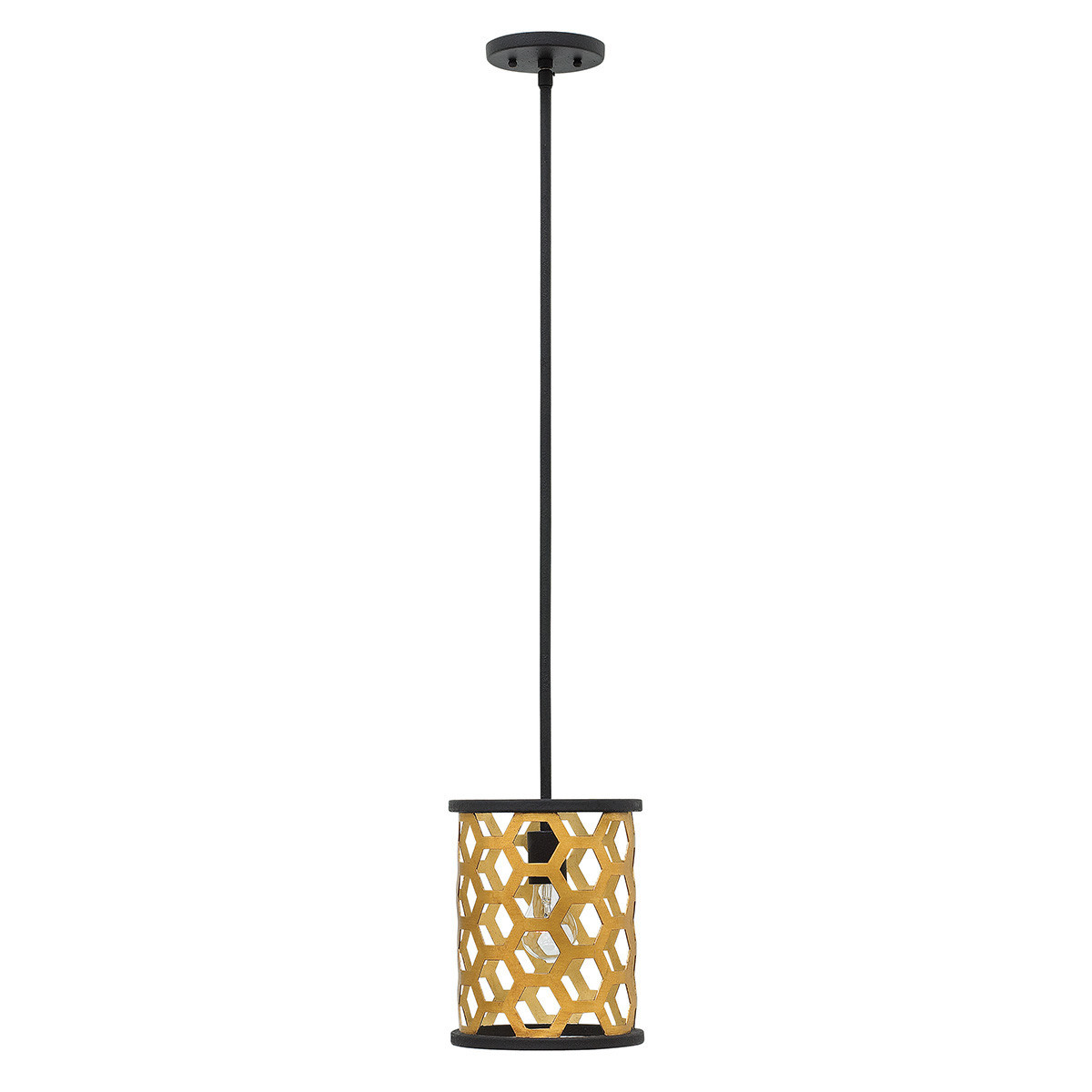 Lampa wisząca ciepłe złoto Felix 1xE27x100W wym: 106,4x20x20 cm Hinkley
