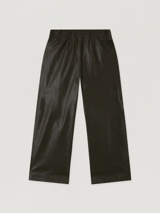 Coated Track Loose Pants