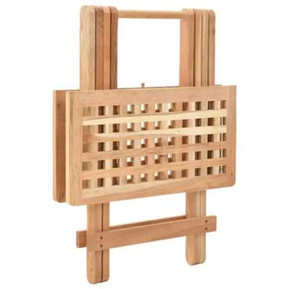 vidaXL - Bijzettafel - Beige - Hout