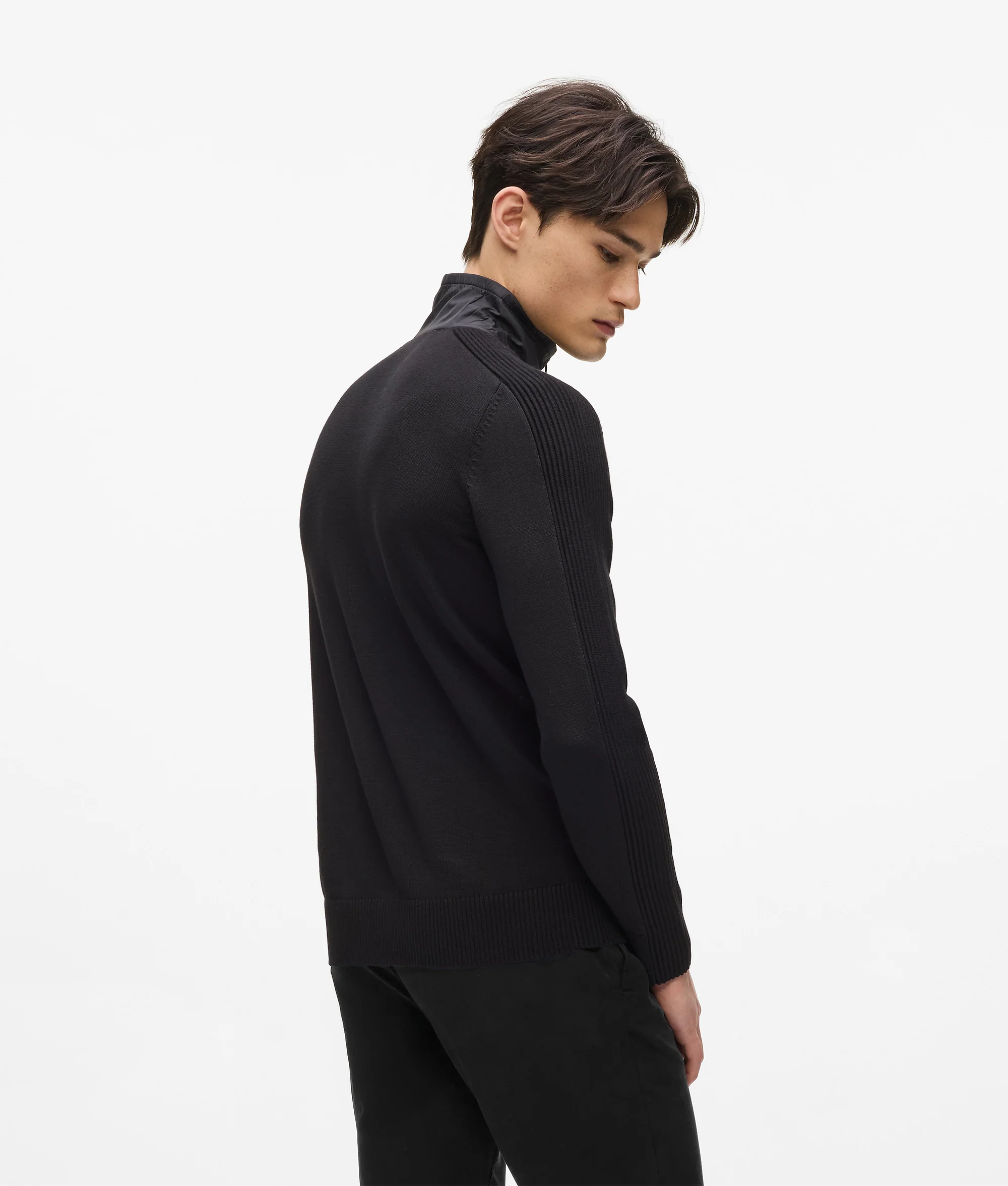 Veste en maille à fermeture zippée