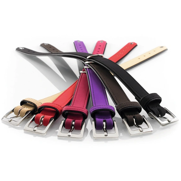 Halsband, Gr. M-L, rot/schwarz