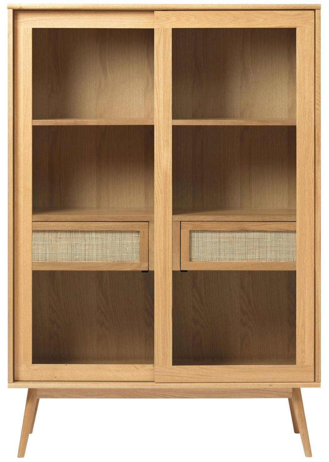 Hygge Interiors Barrali Vitrinekast Eiken   Rattan