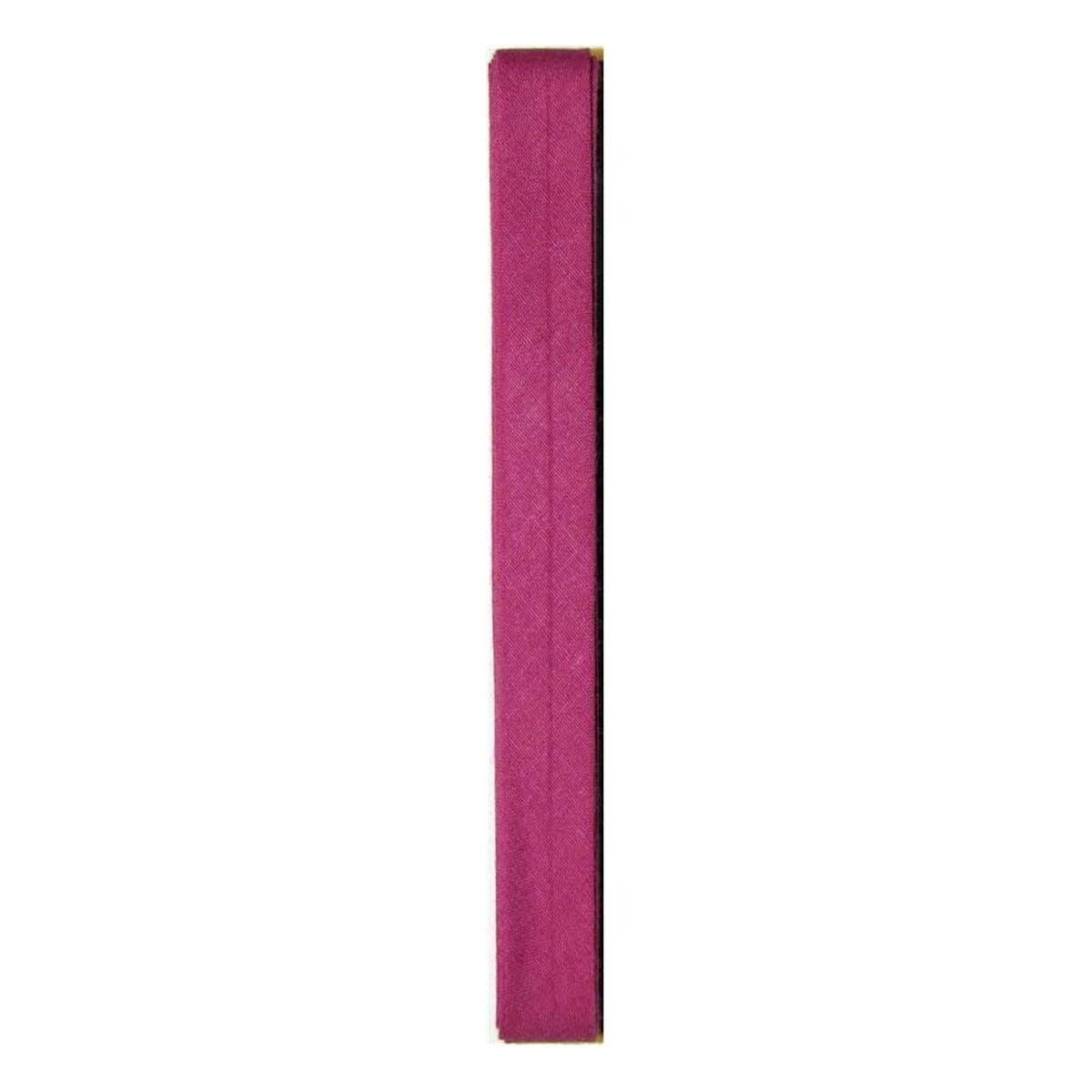 Pink Poly Cotton Bias Binding 12mm x 2.5m