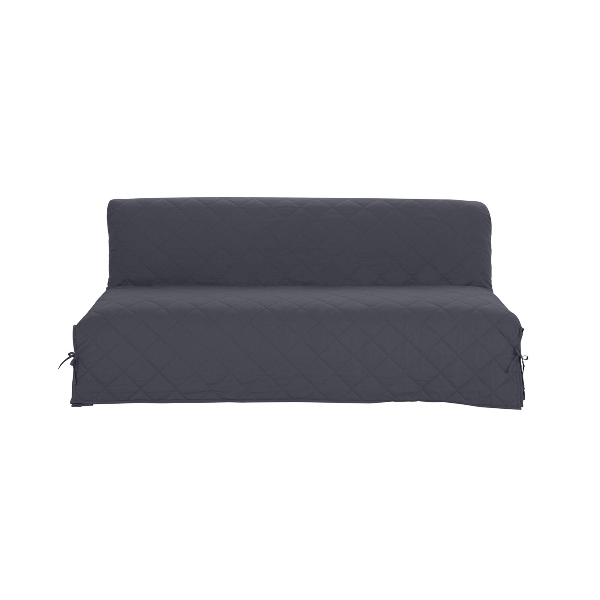 Housse clic-clac standard matelassée coton bachette uni