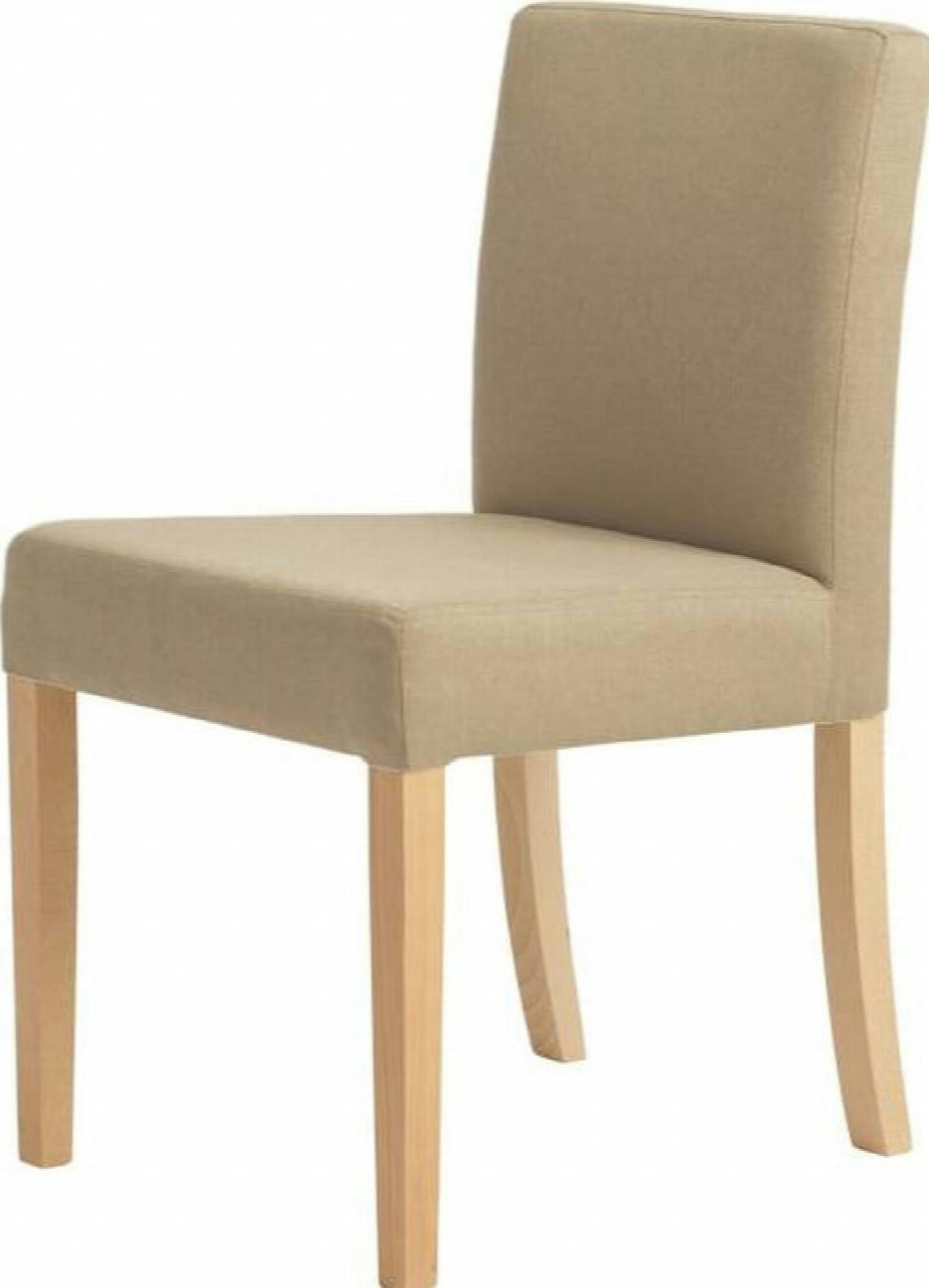 WILTON - Chaise Tissu Beige H. assise 47 cm rembourré