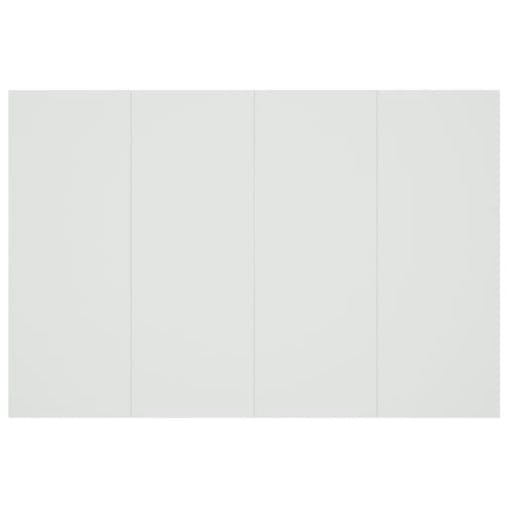 NNEVL Bed Headboard with Cabinets White Engineered Wood