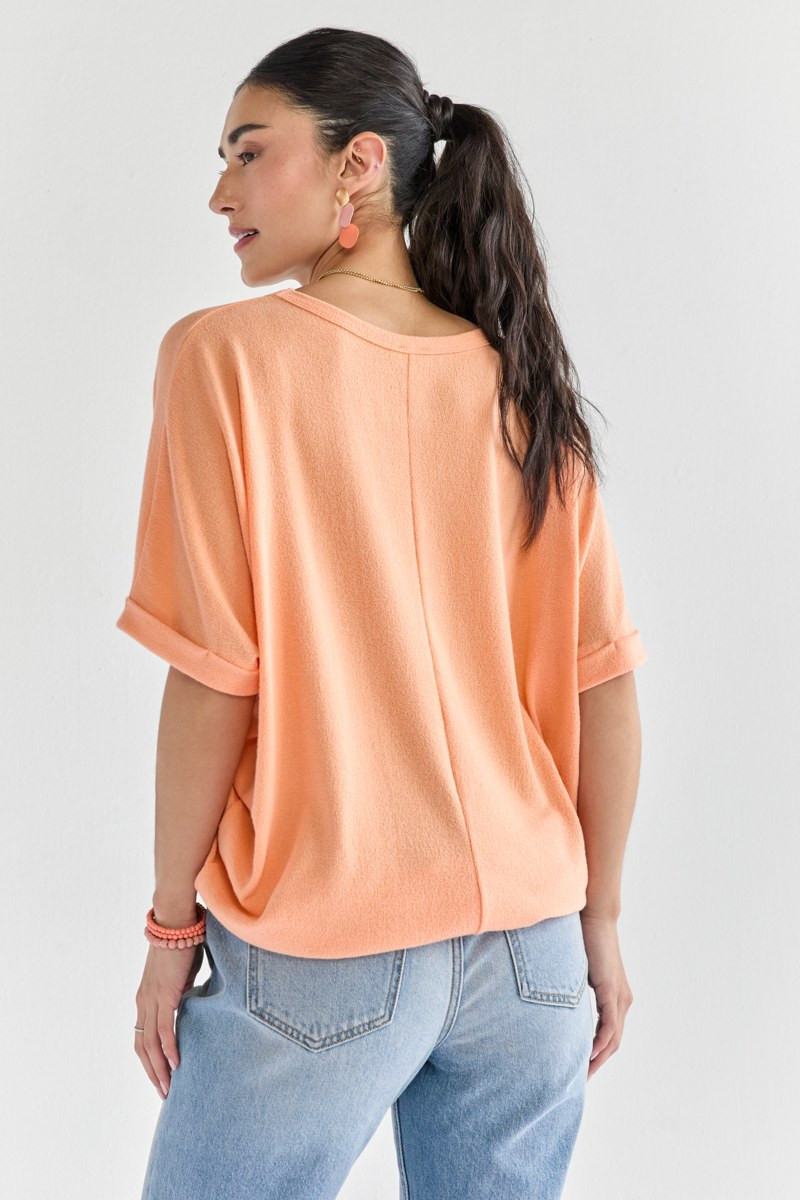 Annabeth Crew Neck Dolman Tee