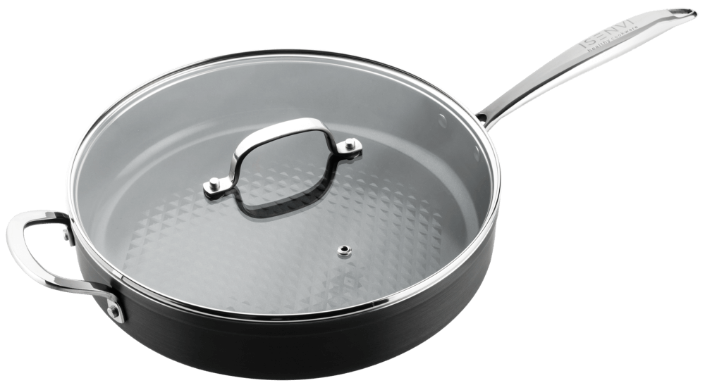 ISENVI Victoria Forged keramische hapjespan 30 CM - RVS greep