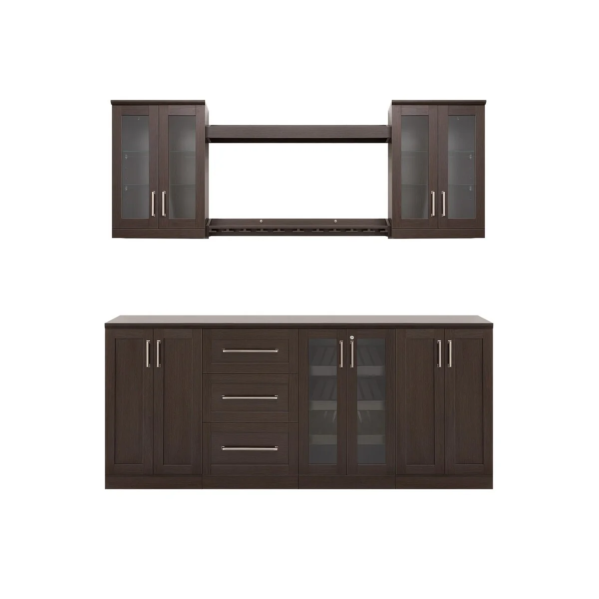 NewAge Products 21 Home Bar 9-Piece Cabinet Set