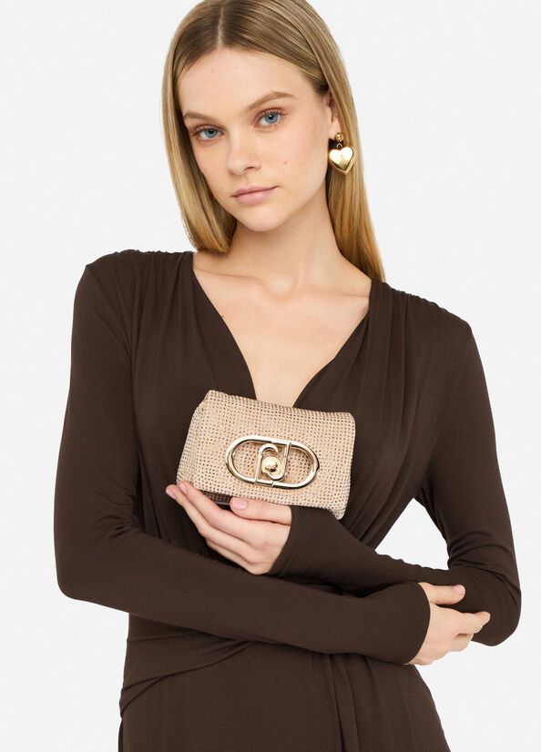Borsa LaPuffy mini con strass