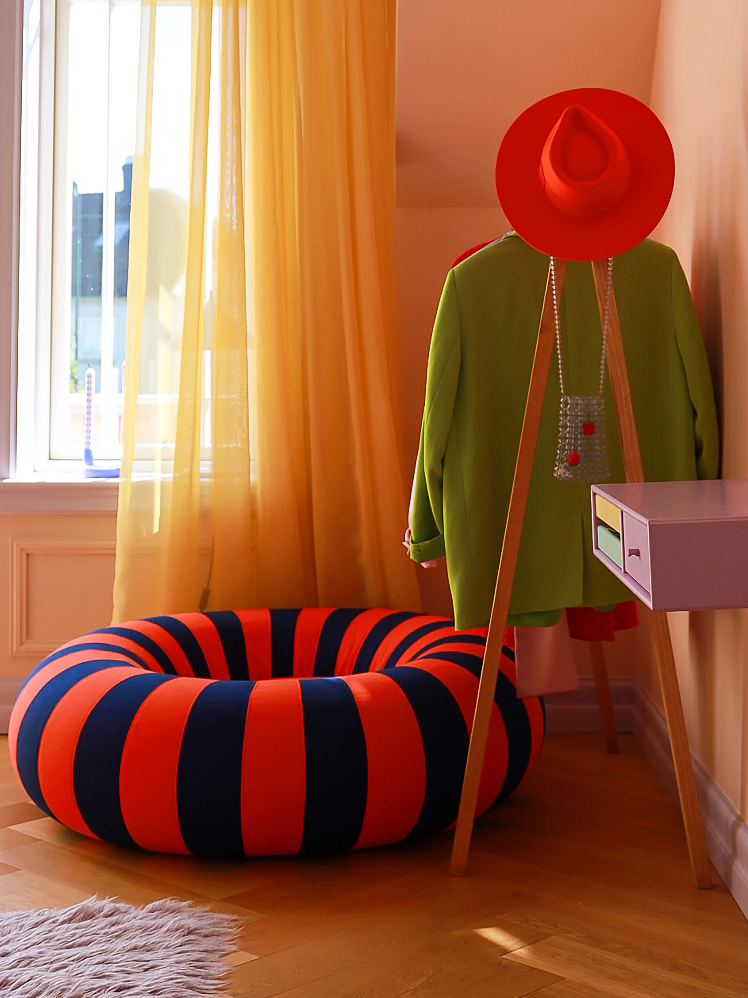 Runder Pouf Float
