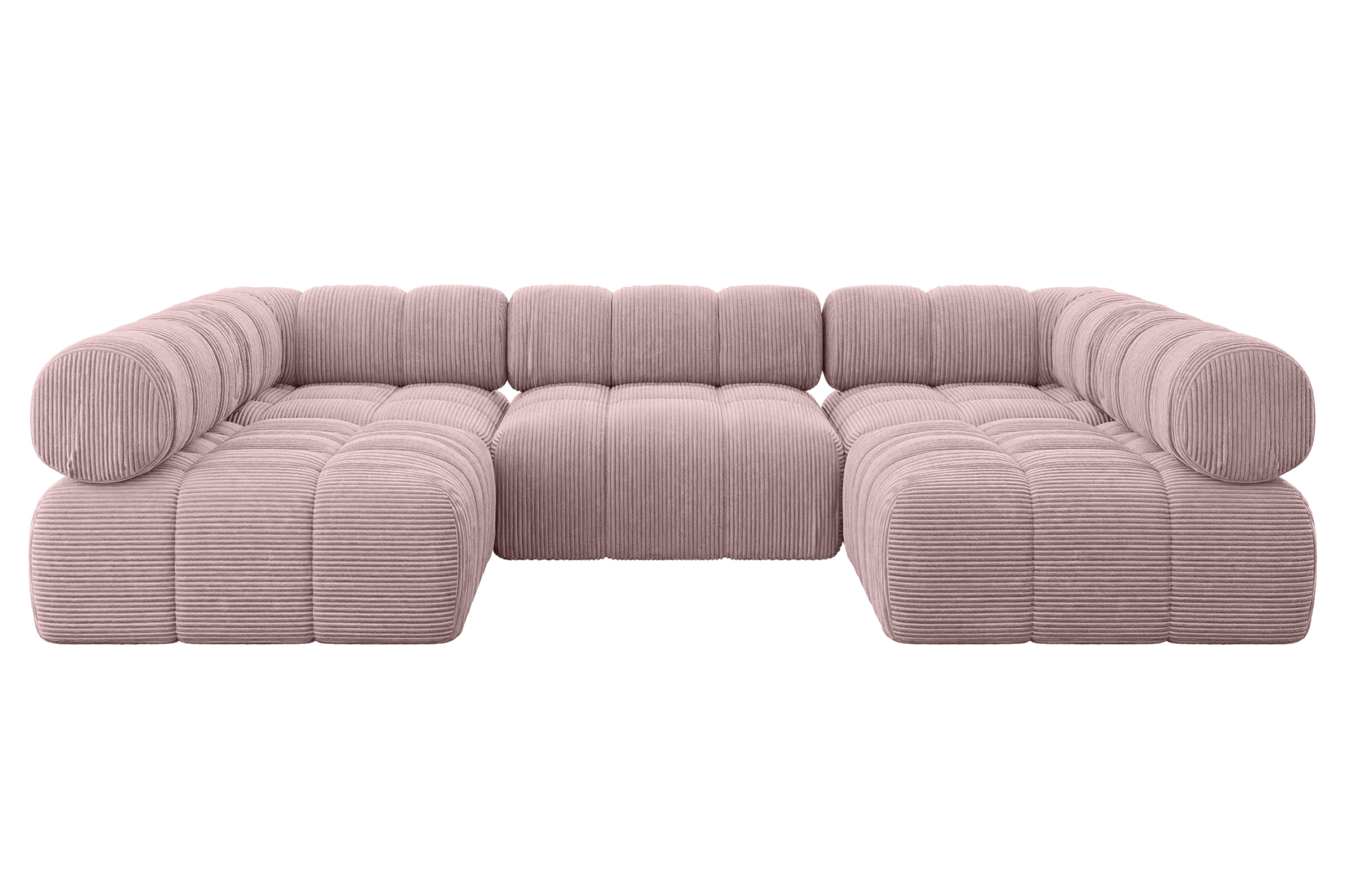 Narożnik uniwersalny modułowy GARVO-U1 285x190x70 cm Różowy