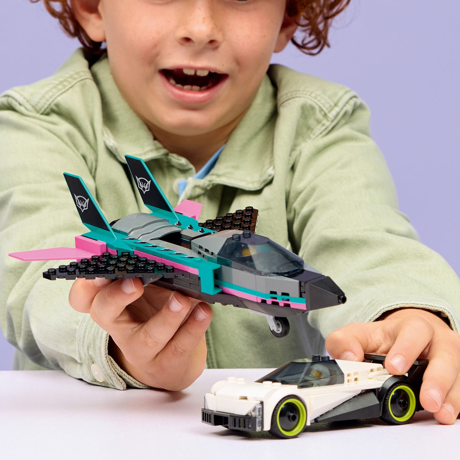 Jet contro auto sportiva Lego City